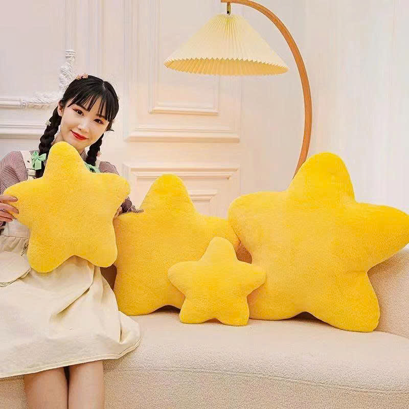 Gối ôm hình ngôi sao may mắn Lucky Star siêu mềm mịn (30cm---&gt;60cm) Thú bông ngôi sao cute êm ái, an toàn cho trẻ nhỏ