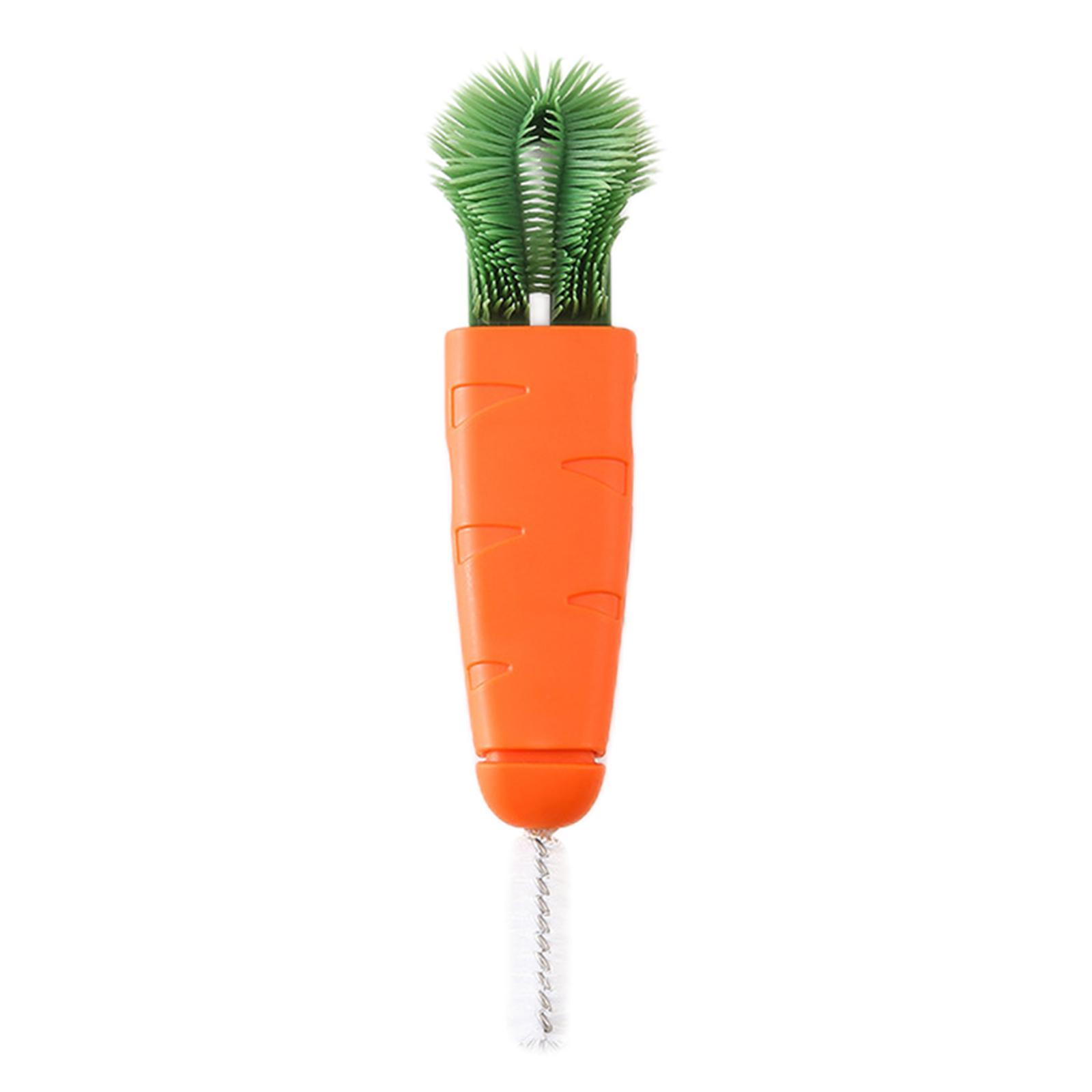 Creative Carrot Shape Cup Brush for Bottle Mouth Cover Lid