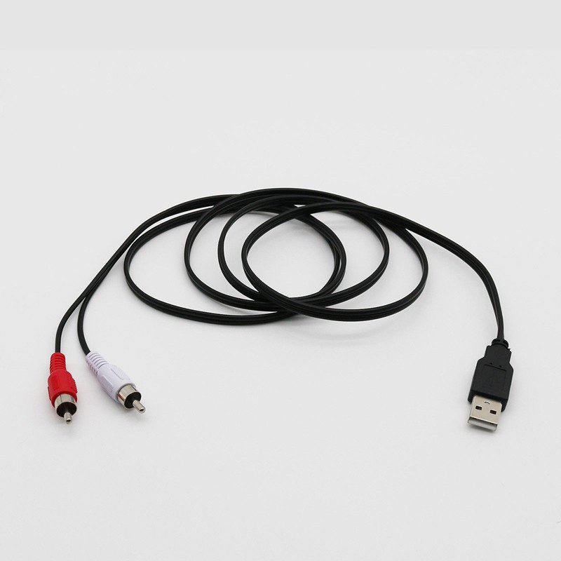 Cáp Chuyển Đổi Cổng USB Sang 2 Cổng RCA Cho TV 1.5m PD