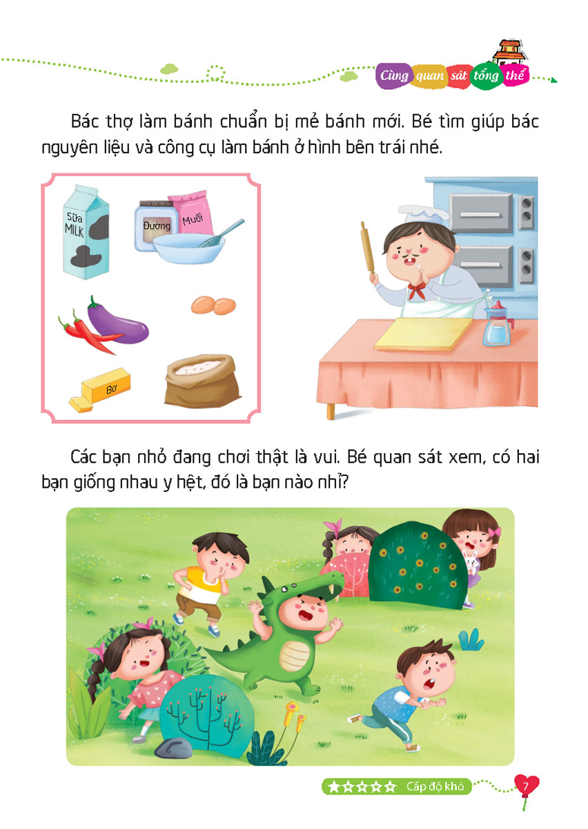 500 Trò Chơi Rèn Luyện IQ (4-10 tuổi) - Khả Năng Quan Sát (Sách Bản Quyền)