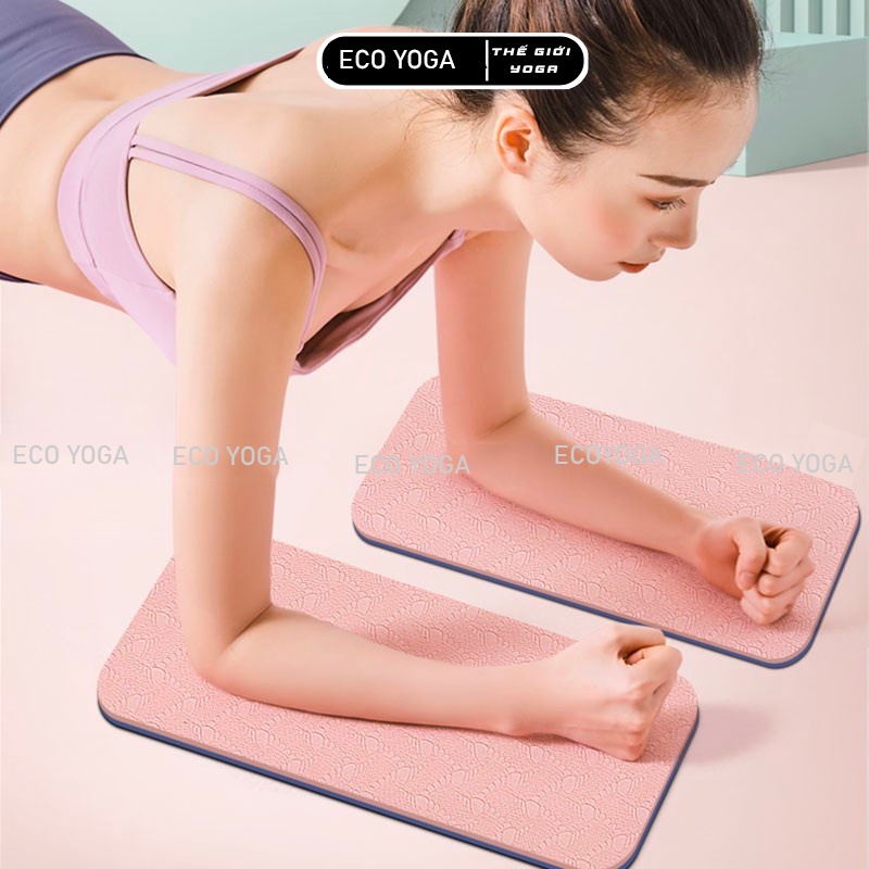 Tấm đệm lót tập yoga, chất liệu TPE, kích thước 17x34cm , Đệm tập plank,đồ tập kê gối , tập squat tập yoga gym