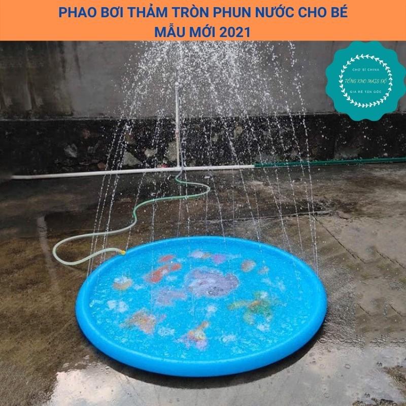 Bể bơi phao tròn phun nước ngoài trời 170cm