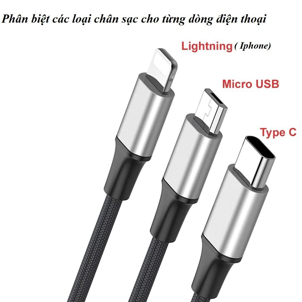 Dây Cáp Sạc Nhanh Micro USB-Type C Bền Ổn Định