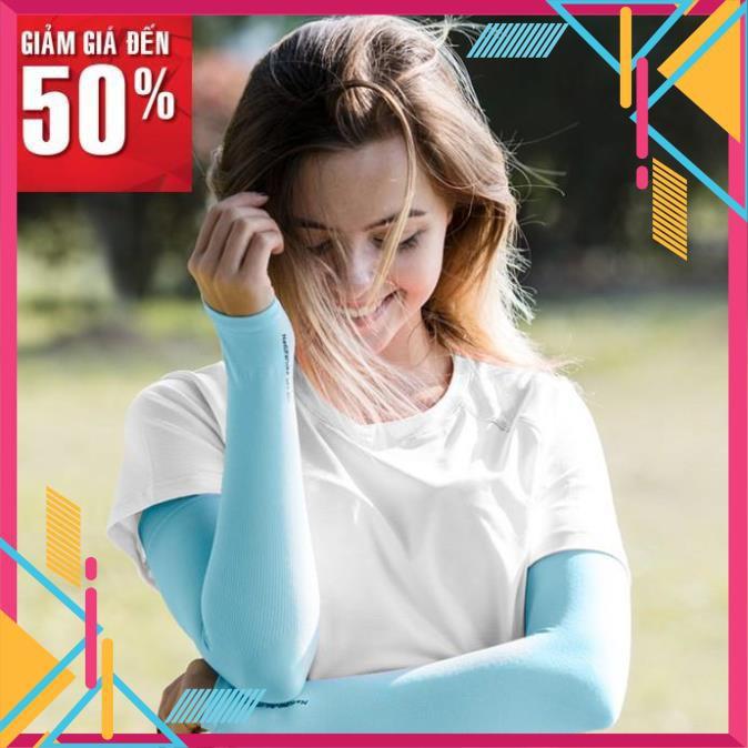 Găng tay chống nắng let's slim bao ống dài tay xỏ ngón đi phượt thể thao vải thun thời trang cho nam nữ