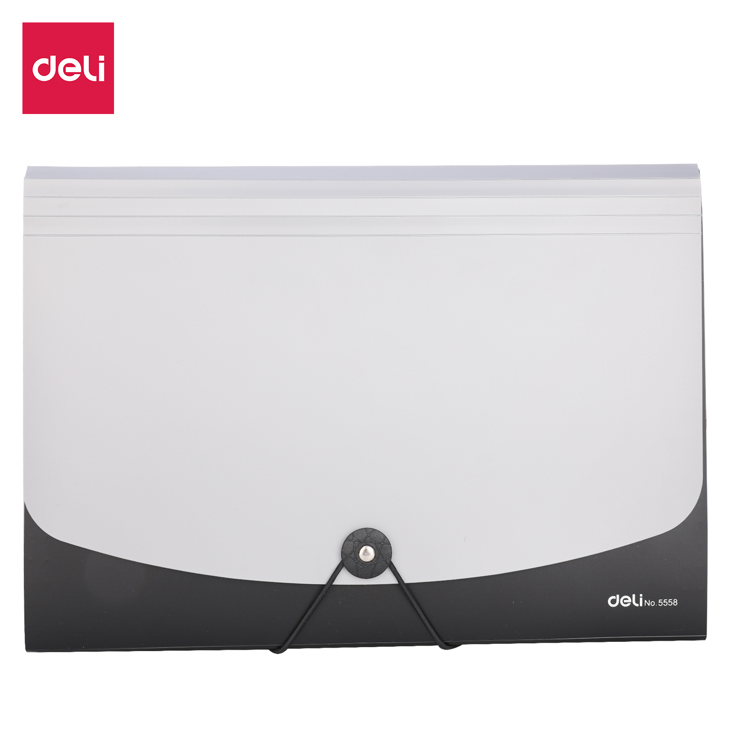 Cặp Tài Liệu A4 13 Ngăn Deli - Đenxanh Dươngđỏxanh Lá - 1 Chiếc - E5558 - Đen