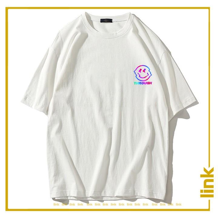 Áo thun phản quang đa sắc MẶT THÈ LƯỠI NIRVANA tay lỡ unisex