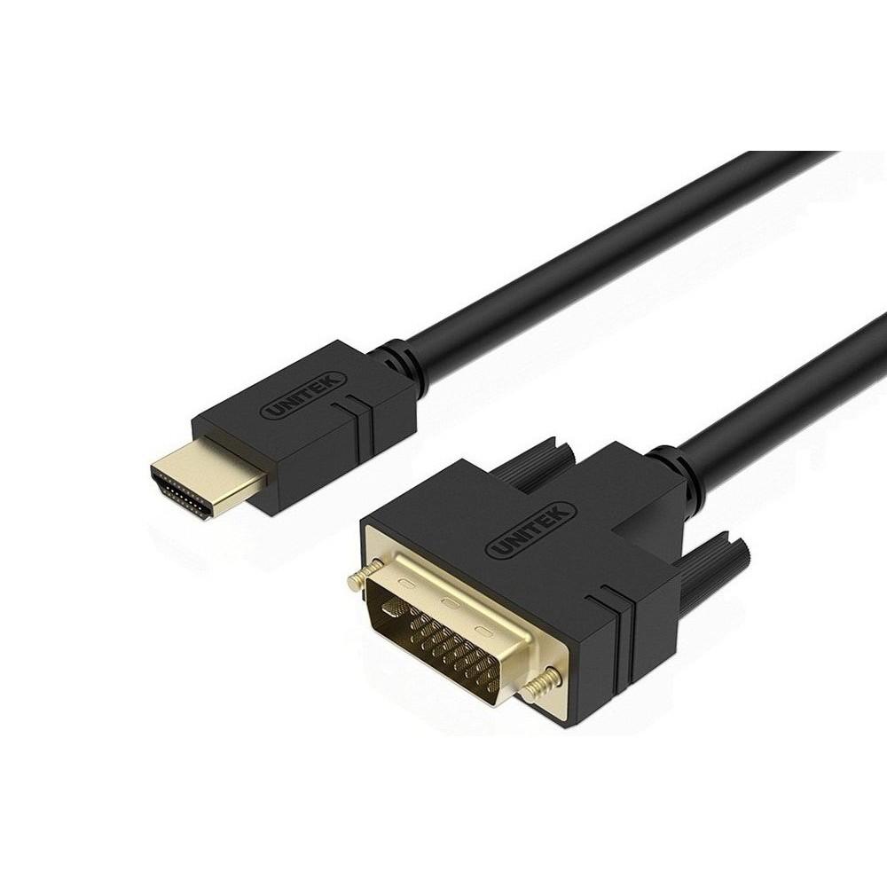 Cáp chuyển đổi HDMI to DVI 24+1 - 3m Unitek - Hàng nhập khẩu