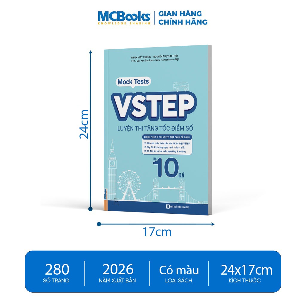 Sách - VSTEP Mock Tests – Bộ 10 Đề Luyện Thi Tăng Tốc Điểm Số