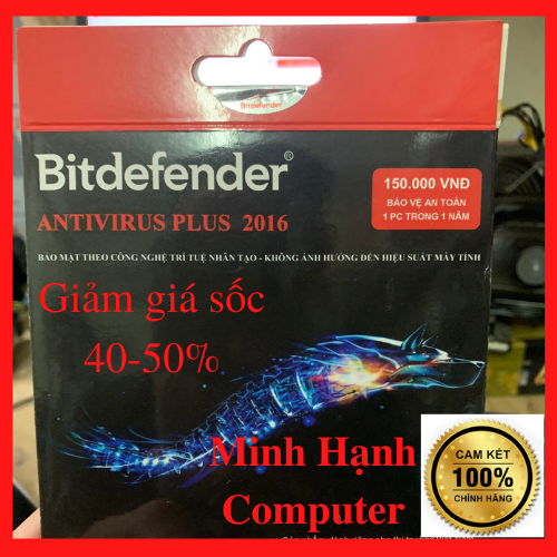 Phần Mềm Diệt Virus Bitdefender Antivirus Plus 2016 Bản Quyền 1 năm - Hàng chính hãng