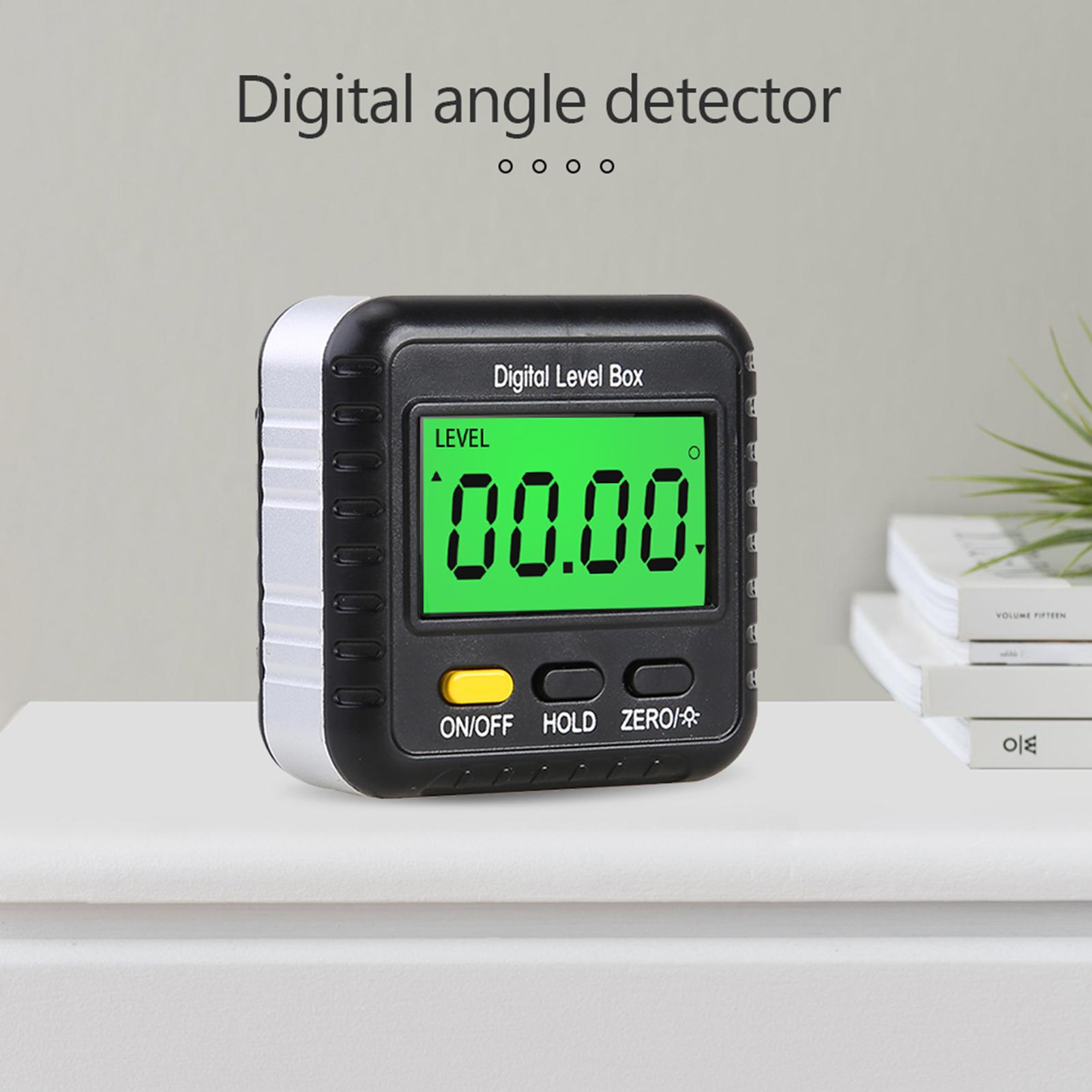 360 Degree Mini Digital Protractor Inclinometer Electronic Digital Level Ruler Angle Ruler Base Precise Measurement