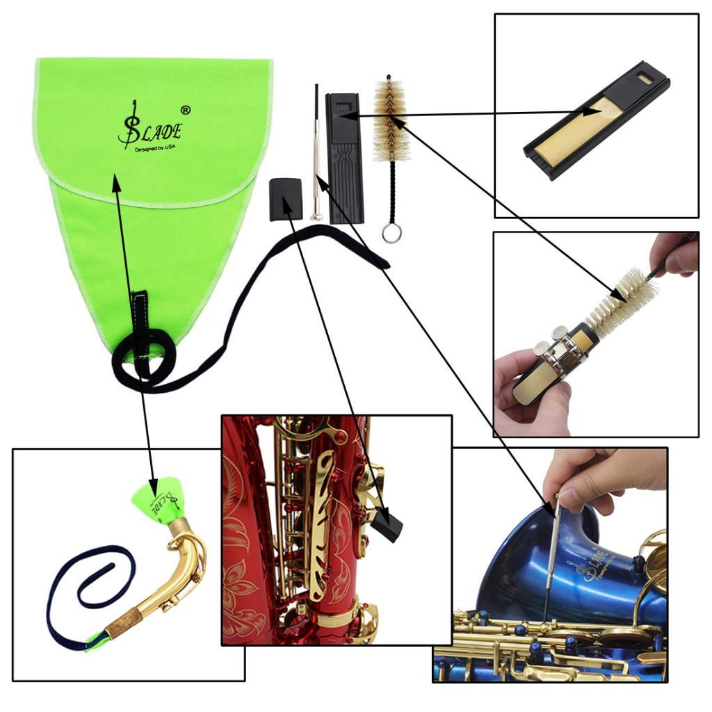 5-in-1 Cleaning Kit Parts for Flute Sax Saxophone Woodwind Instruments