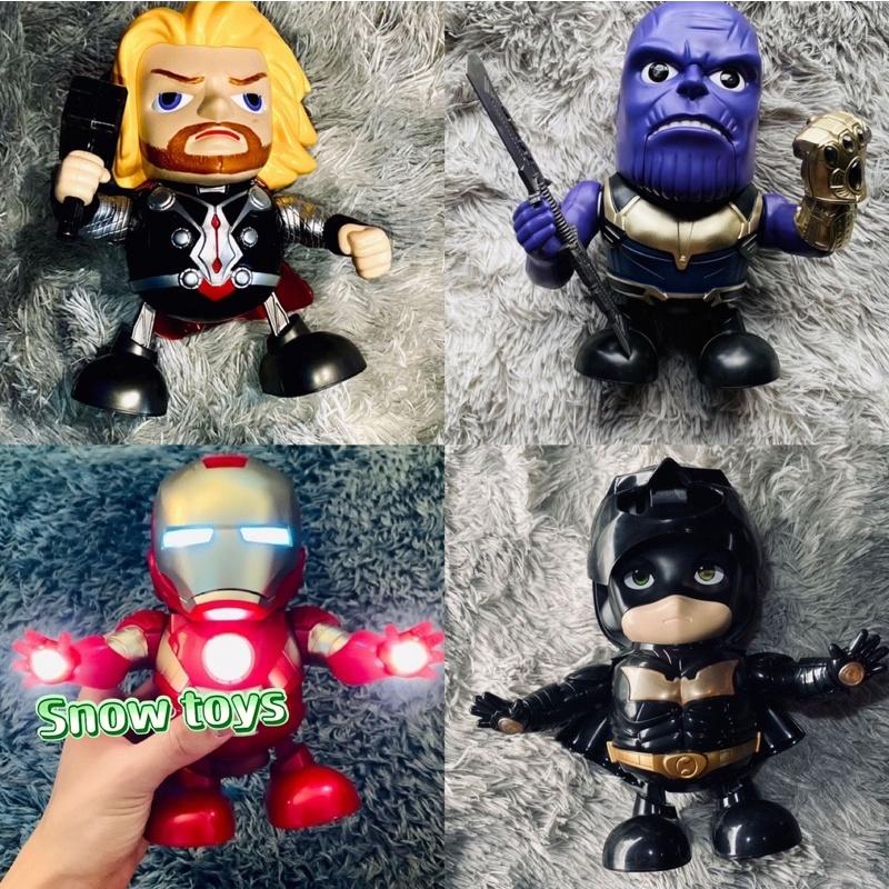 Robot nhảy múa Dance Hero nhảy múa phát nhạc ánh sáng nhấp nháy - Captain America Spider man Iron man Batman Thanos