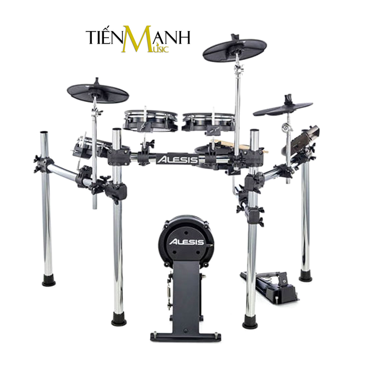 Bộ Trống điện tử Alesis Surge Mesh 8 Piece Electronic Digital Drum Kit Hàng Chính Hãng - Kèm Móng Gẩy DreamMaker