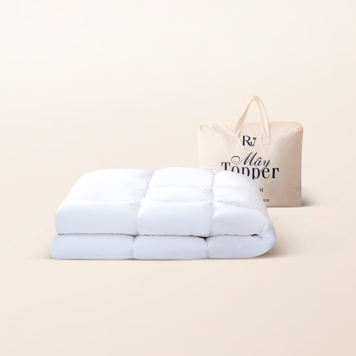Mây Topper Ru9 Cao Cấp | Màu Trắng | Ru9 Fiber Mix bồng bềnh nâng đỡ | 07 Ngày 1 Đổi 1 | 1m6, 1m8, 2m, 2m2