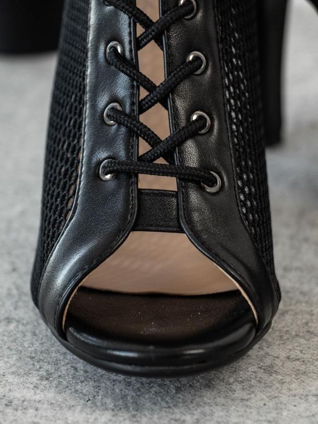 Người phụ nữ thời trang phụ nữ sexy stilettos giày cao gót Latin nhảy múa giày cao gót giày hơi thở cho phòng khiêu vũ Color: K55 Black 9.5cm Shoe Size: 38