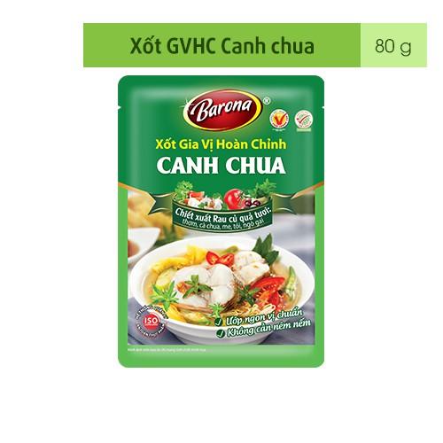 Xốt Gia Vị Hoàn Chỉnh BARONA - Canh chua 80g