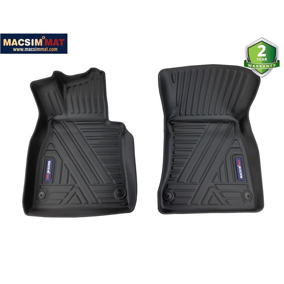 Thảm lót sàn xe ô tô Mercedes S 2021+ qd Nhãn hiệu Macsim chất liệu nhựa TPV cao cấp màu đen