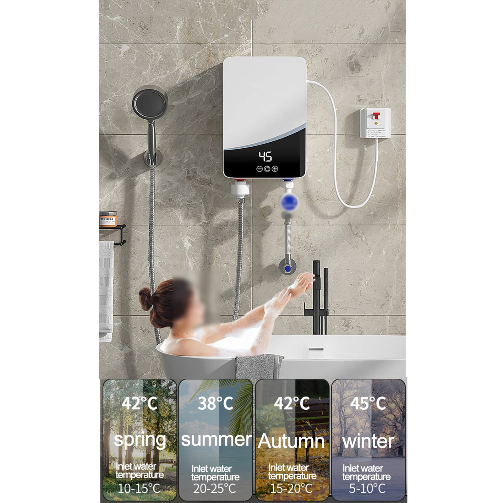 Máy nước nóng Electric Instant Hot Water Heater Mellifuous RYF-003 5500W