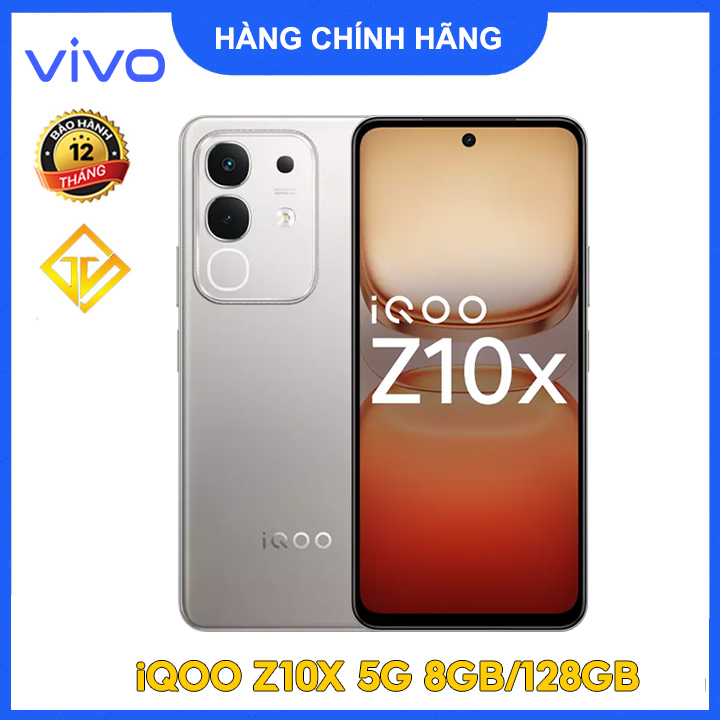 Điện thoại Vivo iQOO Z10x 5G (8GB/128GB) MediaTek Dimensity 7300, Pin 6500mAh  - Hàng nhập khẩu
