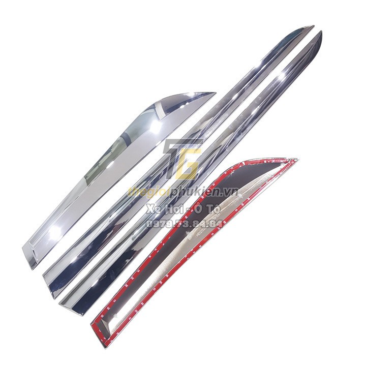 Ốp nẹp sườn, nẹp hông xe Honda City 2021 2022 - Nhựa ABS mạ crom- Hàng cao cấp