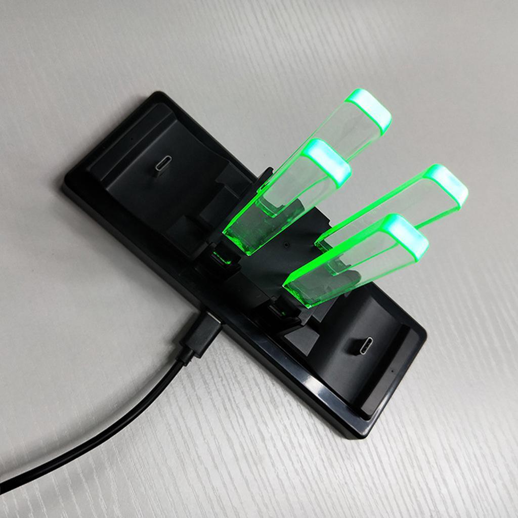 Controller Charger For Nintendo Switch, Charging Dock Stand Station For Joy-con And Pro Controller With Charging Indicator And Type C Charging Cable