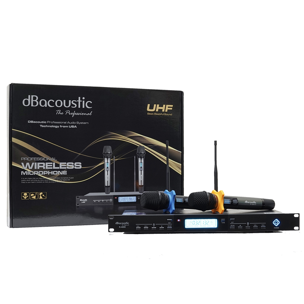 Mic không dây dbacoustic K6000 / K5000 / K4000. mic hát karaoke db acoustic, hàng chính hãng