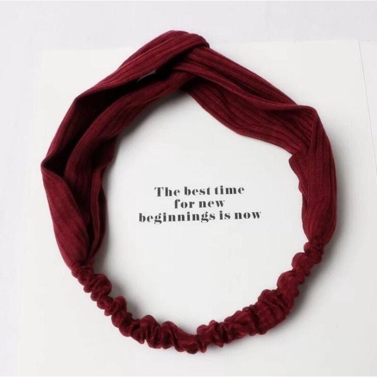 Women Sports Headband Cross Knot Elastic Hair Bands Twisted Knotted Headwrap for Summer Sport Running Gym Headbands Accessories