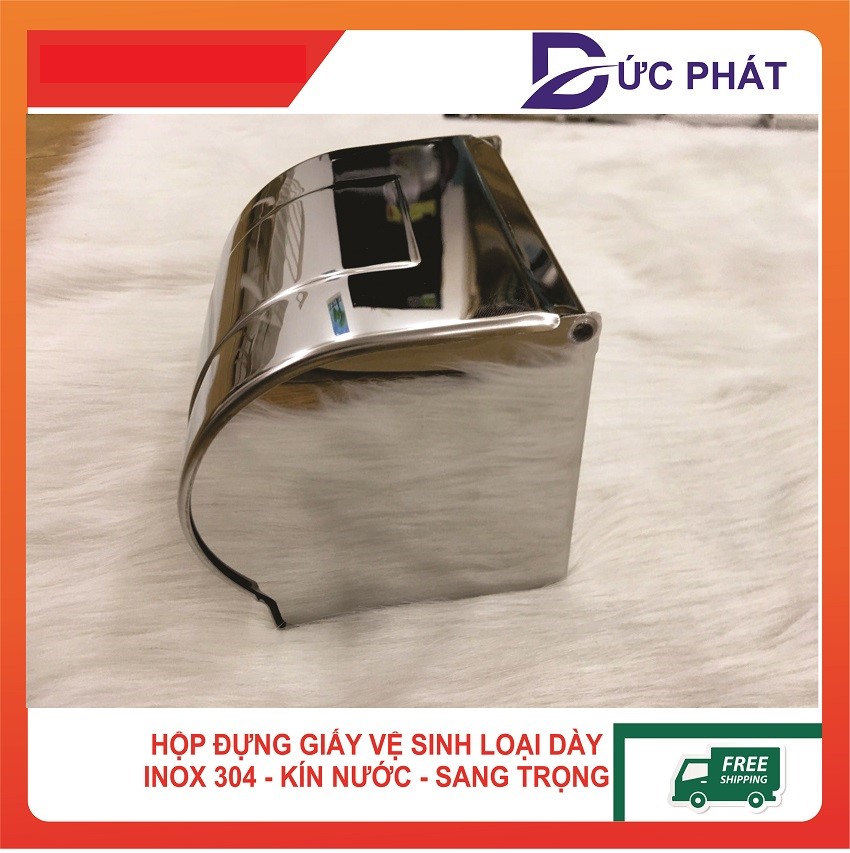 Lô giấy vệ sinh hộp kín Inox 304 dày dặn