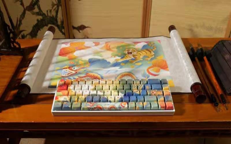 Bàn phím cơ không dây Dual Mode Newmen GM680 Jungle - Hàng Chính Hãng
