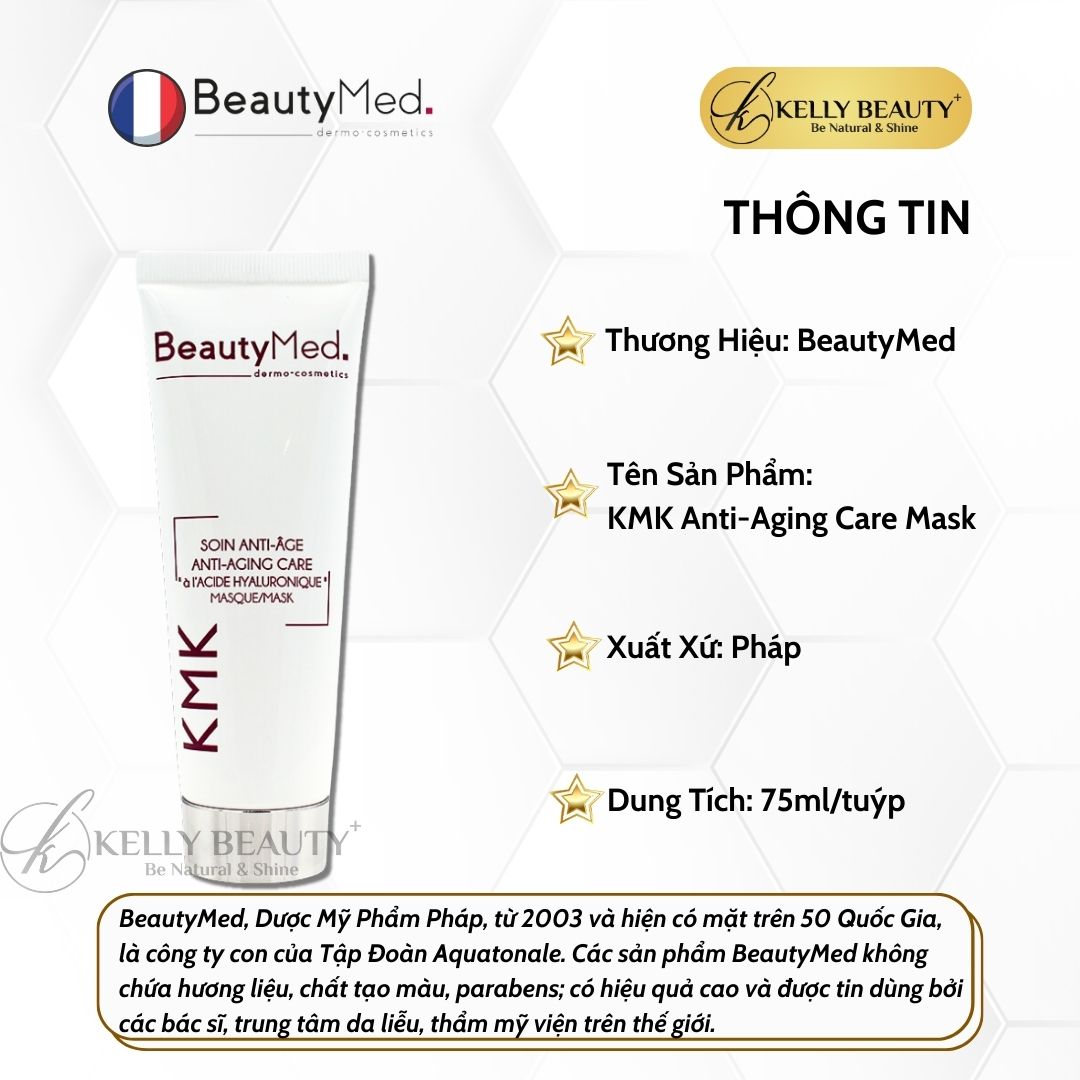 Mặt Nạ Cấp Ẩm Chống Lão Hóa Da BeautyMed KMK Anti-Aging Care Mask | Kelly Beauty
