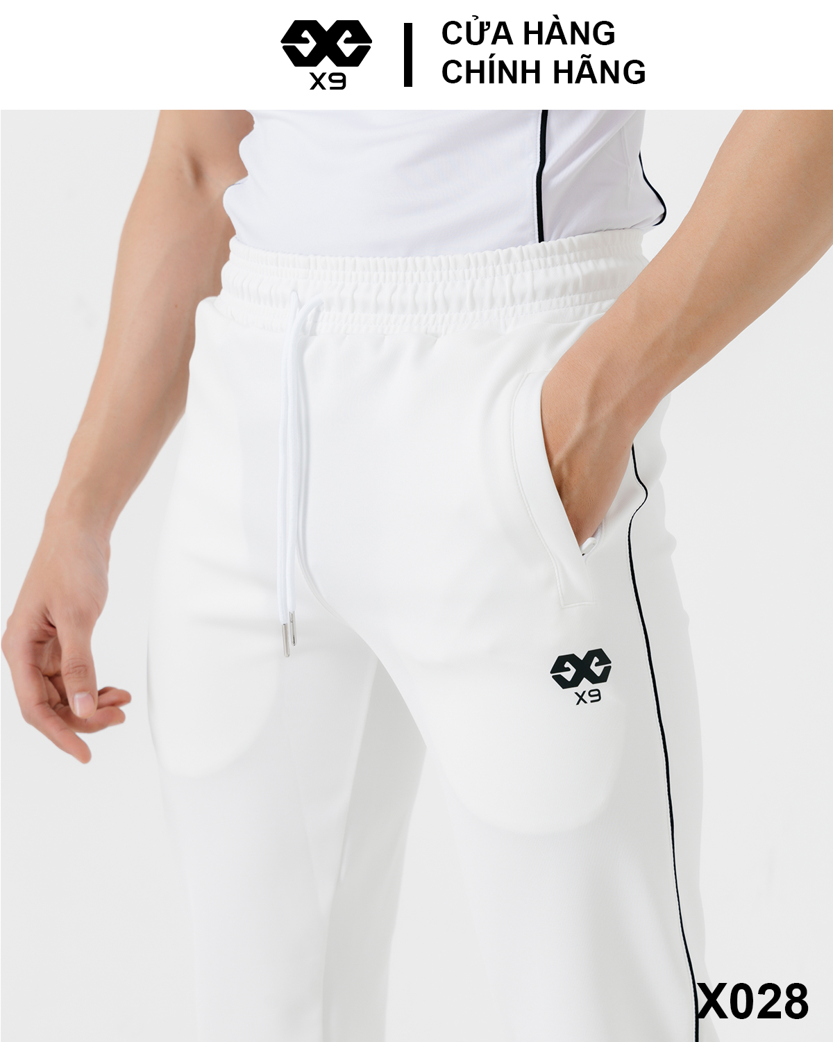 Quần Dài Thun Nam 1 Sọc Thể Thao Tập Gym Chạy Bộ Cao Cấp - X9 Sportswear - X028