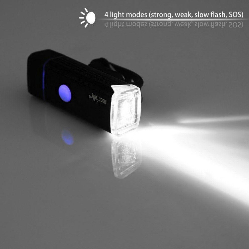 Đèn pha Xe đạp siêu sáng Machfally có cổng Sạc USB - GIÁ SỐC