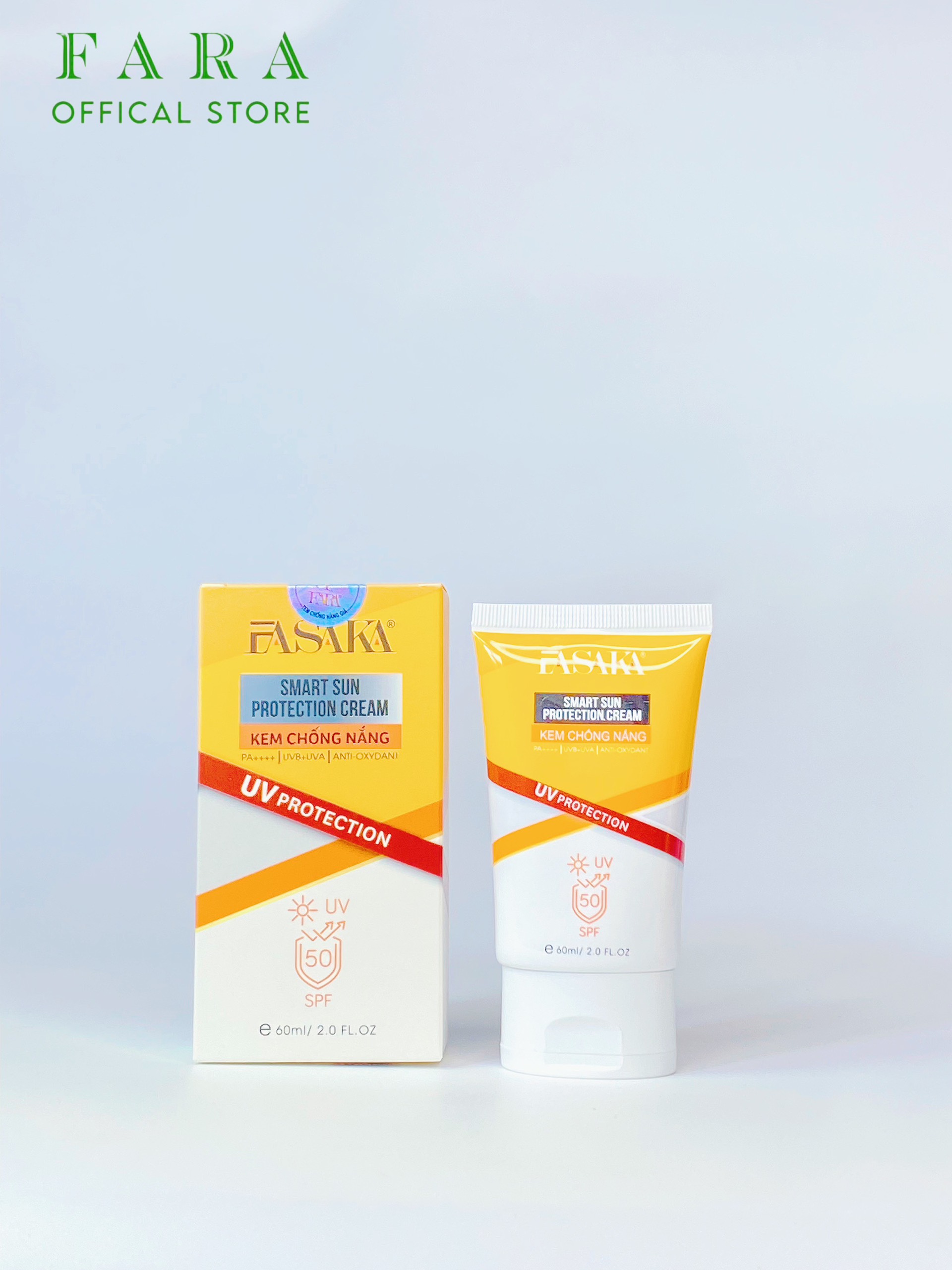 Kem Chống Nắng Kiểm Soát Bóng Nhờn Fasaka SPF50/PA ++++ 60ml