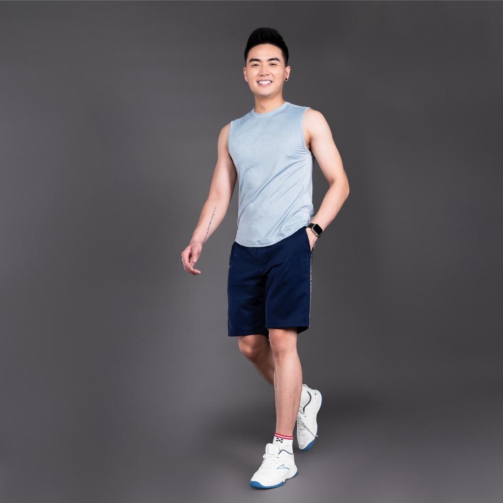 Áo Ba Lỗ Sát Nách Tanktop Thể Thao HERMOD Tập Gym Vải Co Dãn, Thoáng Mát, Thấm Hút CX02XANHXM