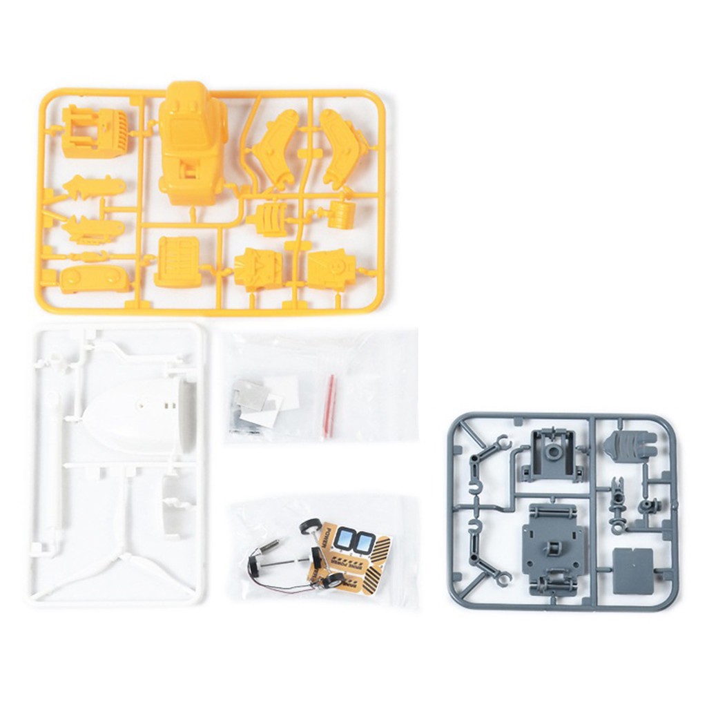 Đồ chơi khoa học Sáng Tạo Stem - Bộ lắp ráp Động cơ chạy bằng Nước muối 3 trong 1: Robot, Xe cần cẩu, Cối xây gió