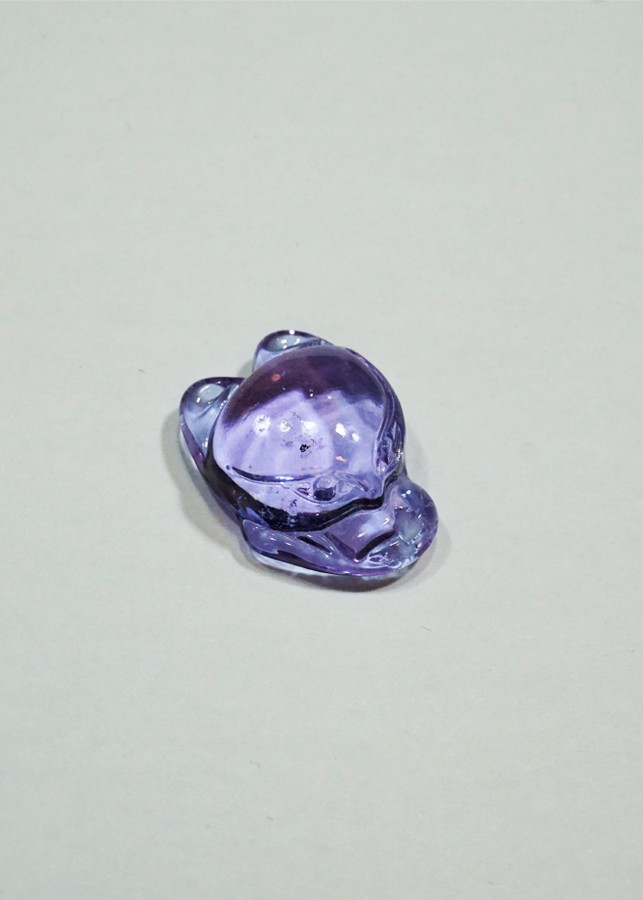 Mặt dây Hồ Ly baby đá Topaz tím Tình Duyên - mạng Hỏa
