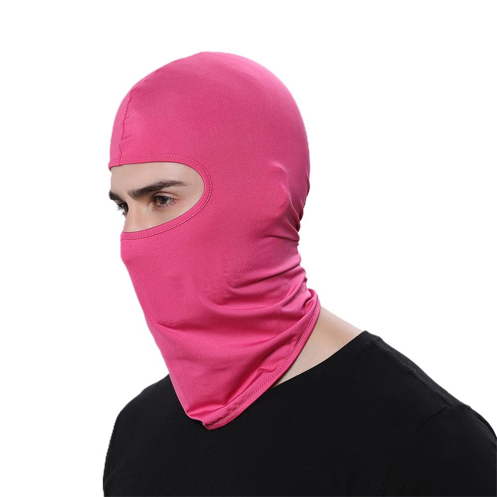 Mặt nạ xe máy đạp xe Balaclava Full Cover Face Mat Balaclava nhanh khô Lycra Ski cổ Summer Sun Protection Color: Orange