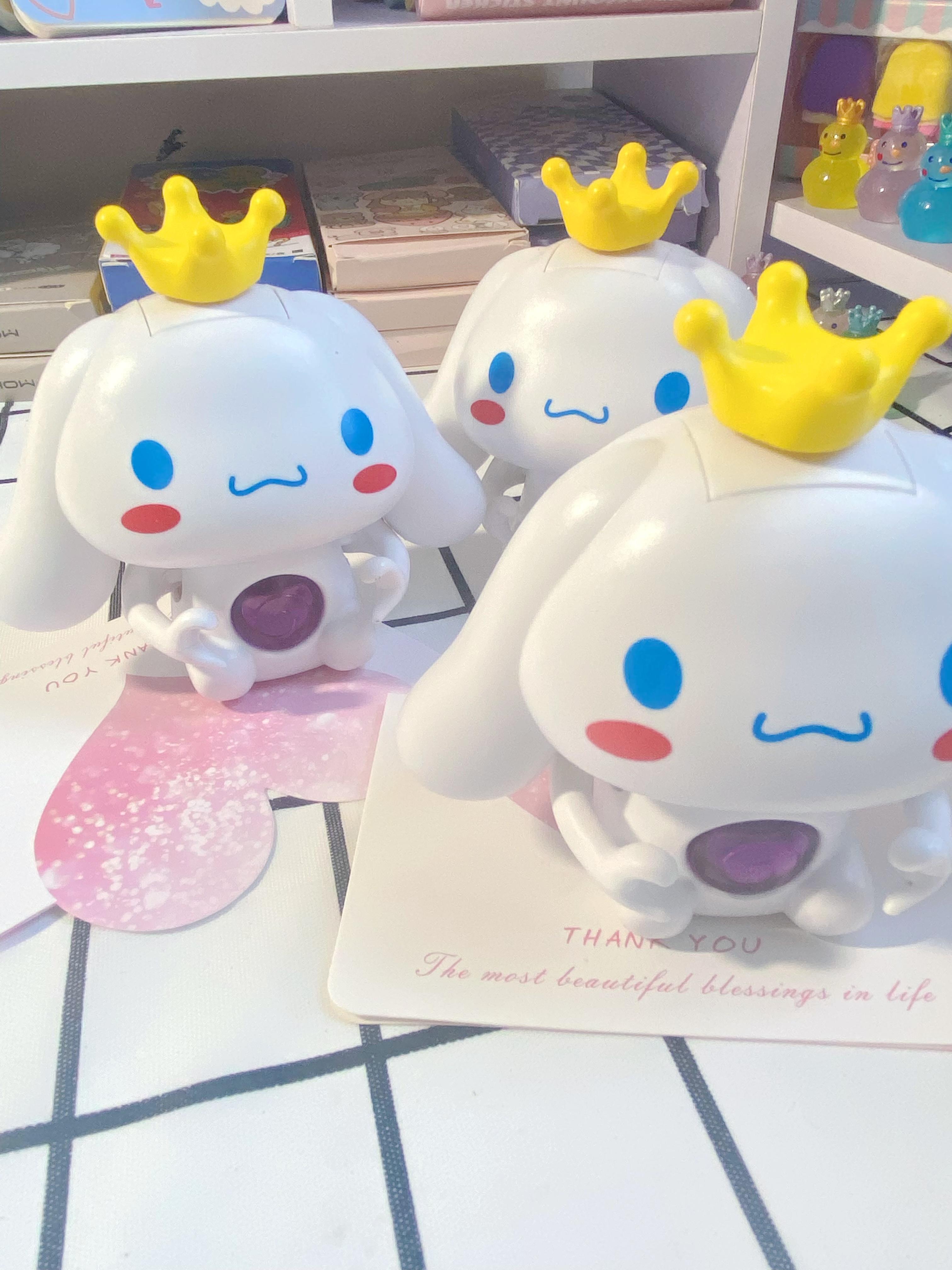 Đồ Chơi l Hình Cinnamoroll Trái Tym Phát Sáng Trong Đêm