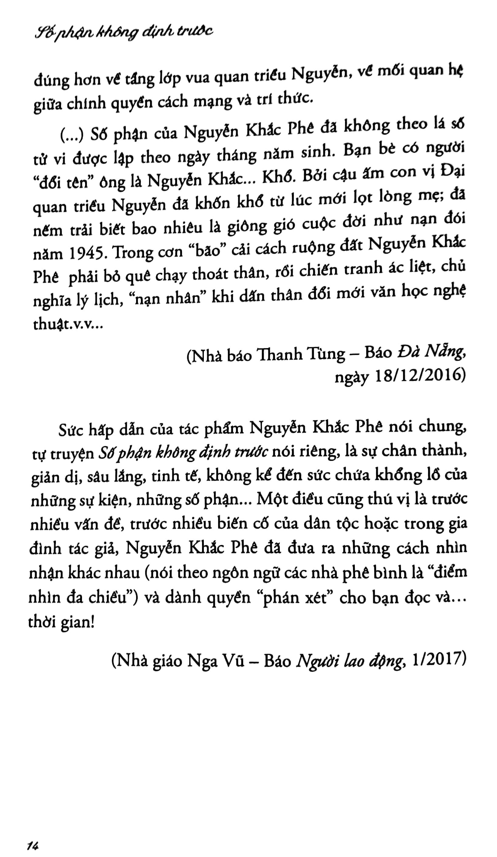 Số Phận Không Định Trước