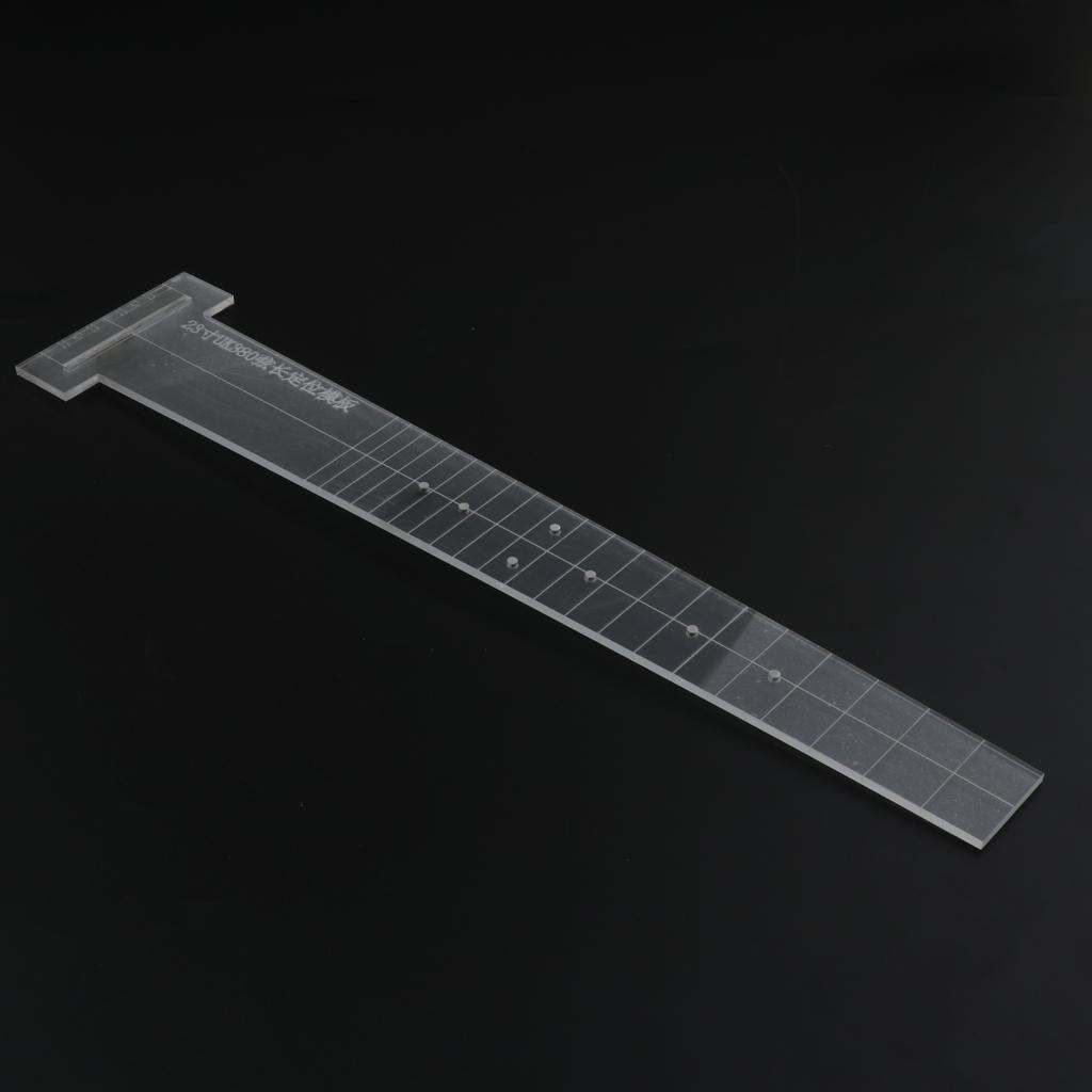 23'' Guitar Fingerboard Fretboard Bridge Positioning Marking Template