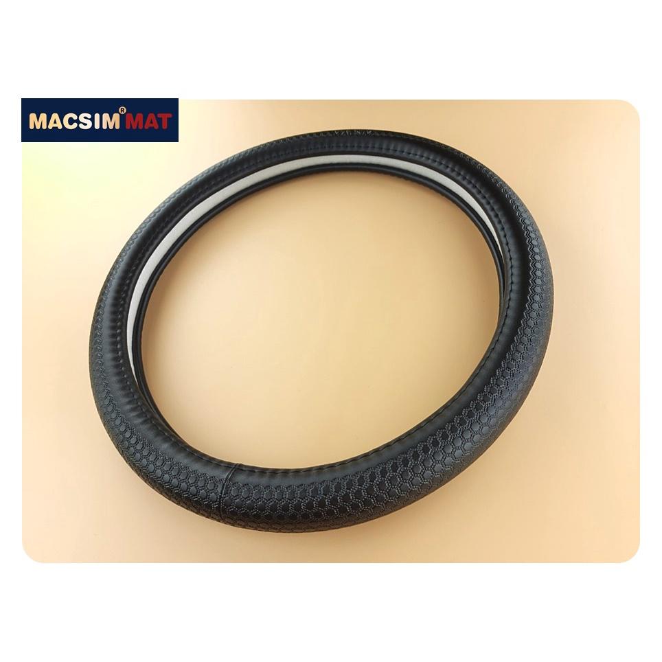 Bọc vô lăng cao cấp Macsim mã L618 mới chất liệu da thật - Khâu tay 100% size M phù hợp các loại xe