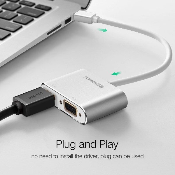 Cáp chuyển đổi từ Mini Displayport sang HDMI + VGA UGreen 20421 - Hàng chính hãng