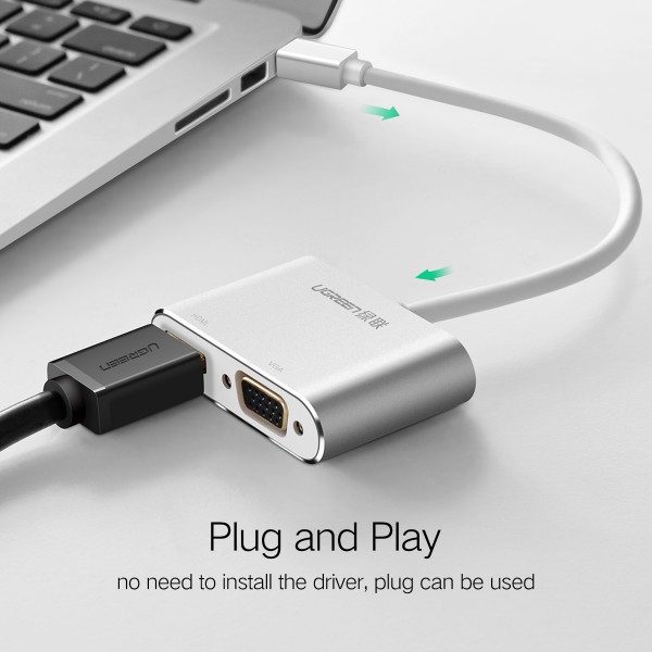 Cáp Mini DisplayPort To HDMI + VGA Ugreen (20421) - Hàng chính hãng