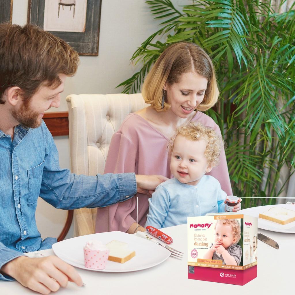 Combo 4 Hộp Khăn khô đa năng Mamamy 180 tờ