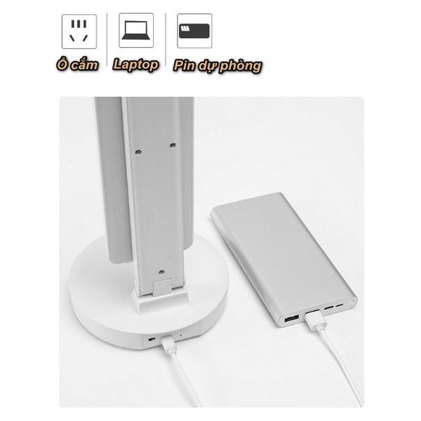 Đèn Để Bàn Học Tập Làm Việc Bảo Vệ Mắt 3 Cấp Độ Sáng WhitePowell