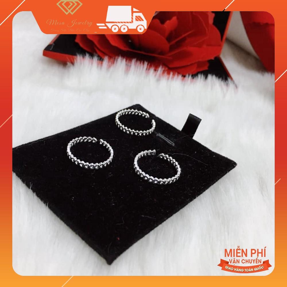 NHẪN TIM HỞ BẠC TA MÃ SP0020536