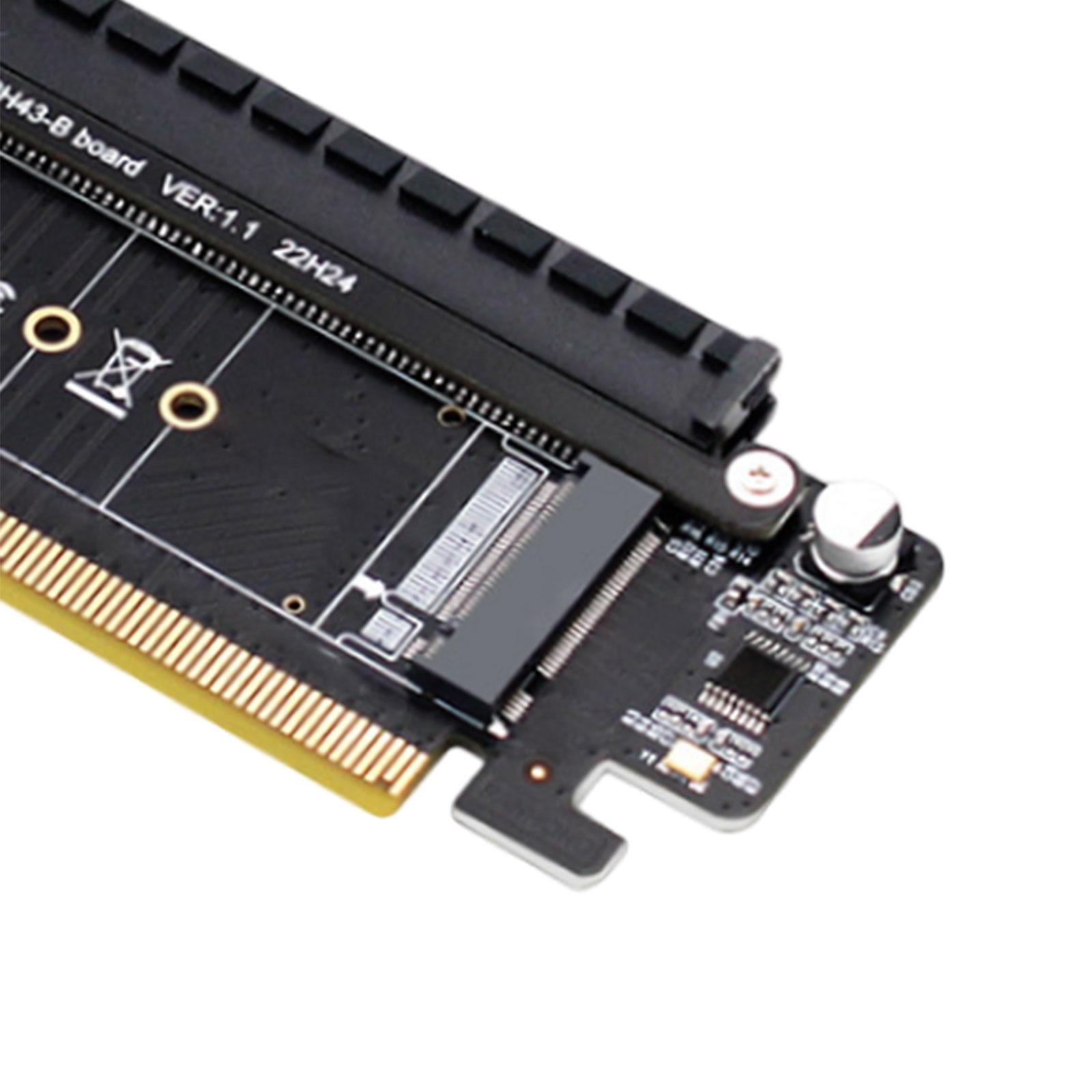 PCIe 4.0 x16 to 4x Expansion Card Split Cards Support 22110, 2280, 2260, 2242, 2230 Stable M.2 SSD Dual M.2 Adapter Gadget