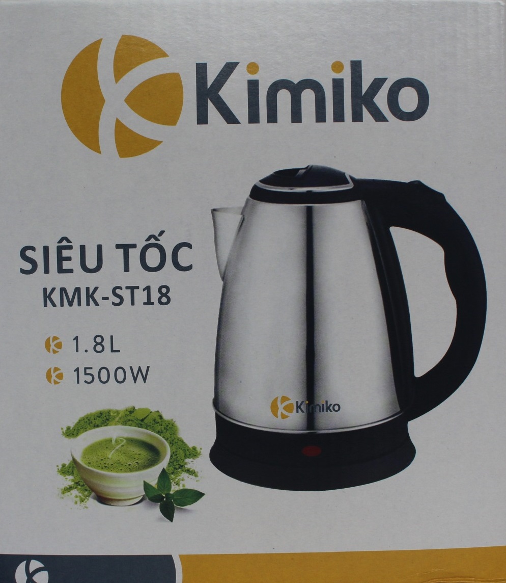 Bình Ấm Siêu Tốc Điện Inox Kimiko KMK-ST18 - Chính Hãng