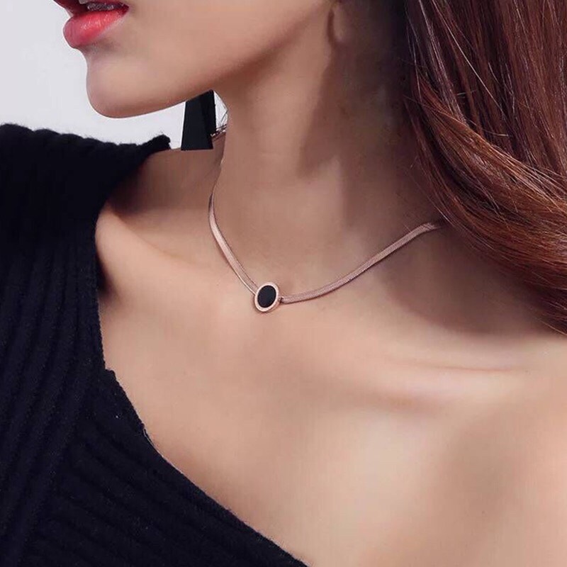 Dây chuyền titan choker D63