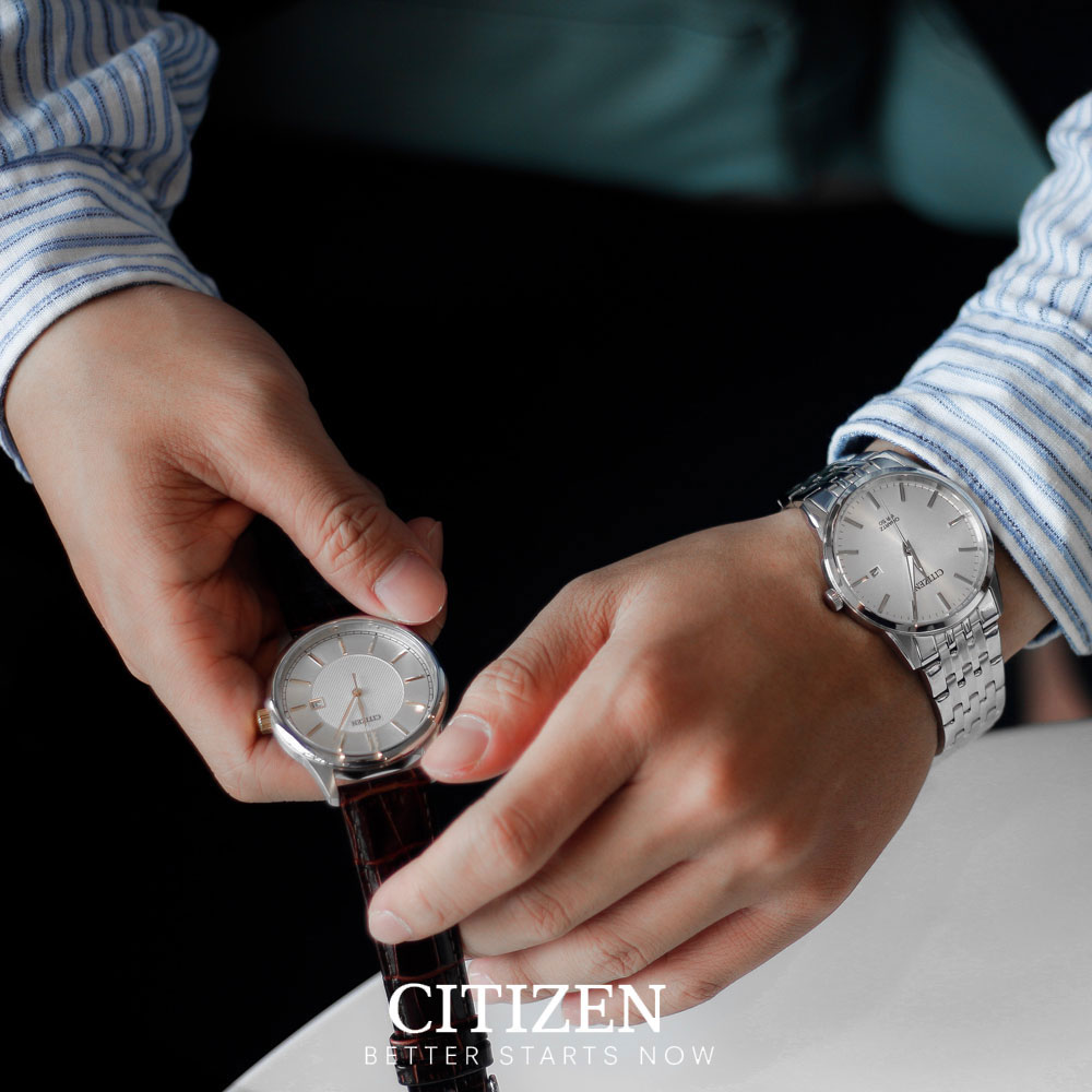 Đồng Hồ Nam Citizen Dây Thép Không Gỉ BI5000-87A - Mặt Trắng (39mm)